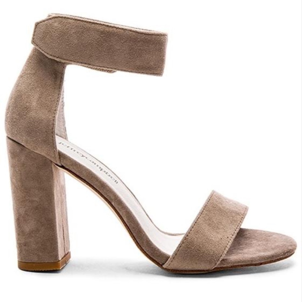 Jeffrey Campbell Taupe Lindsay Suede Pumps
